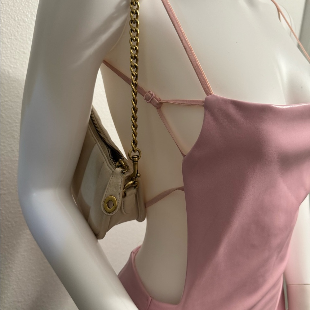 Pink mini dress